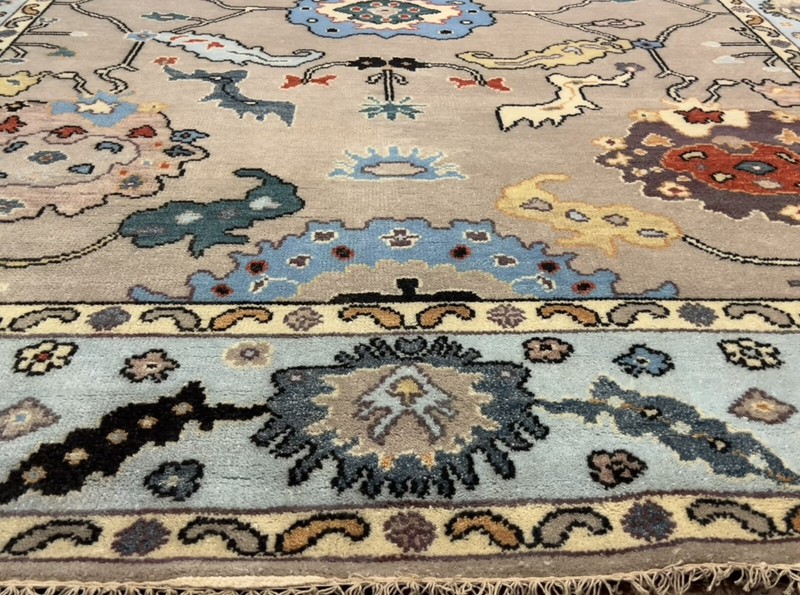 Genuine Hand Knotted Turkish Oushak Heriz Geometric Area Rug Carpet 8x10 ft,#67 gallery
