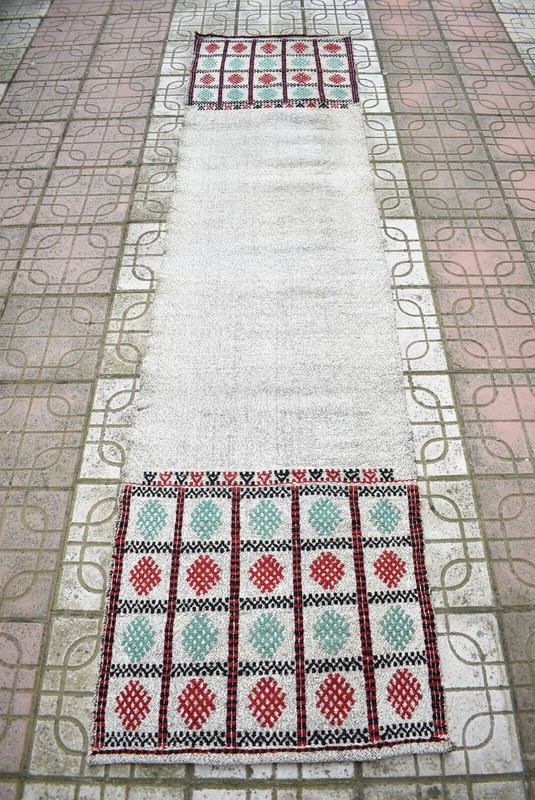 Turkish Rug 26'' x 106'' Vintage Nomadic Woven Rug Hallway Corridor Runner Rug gallery