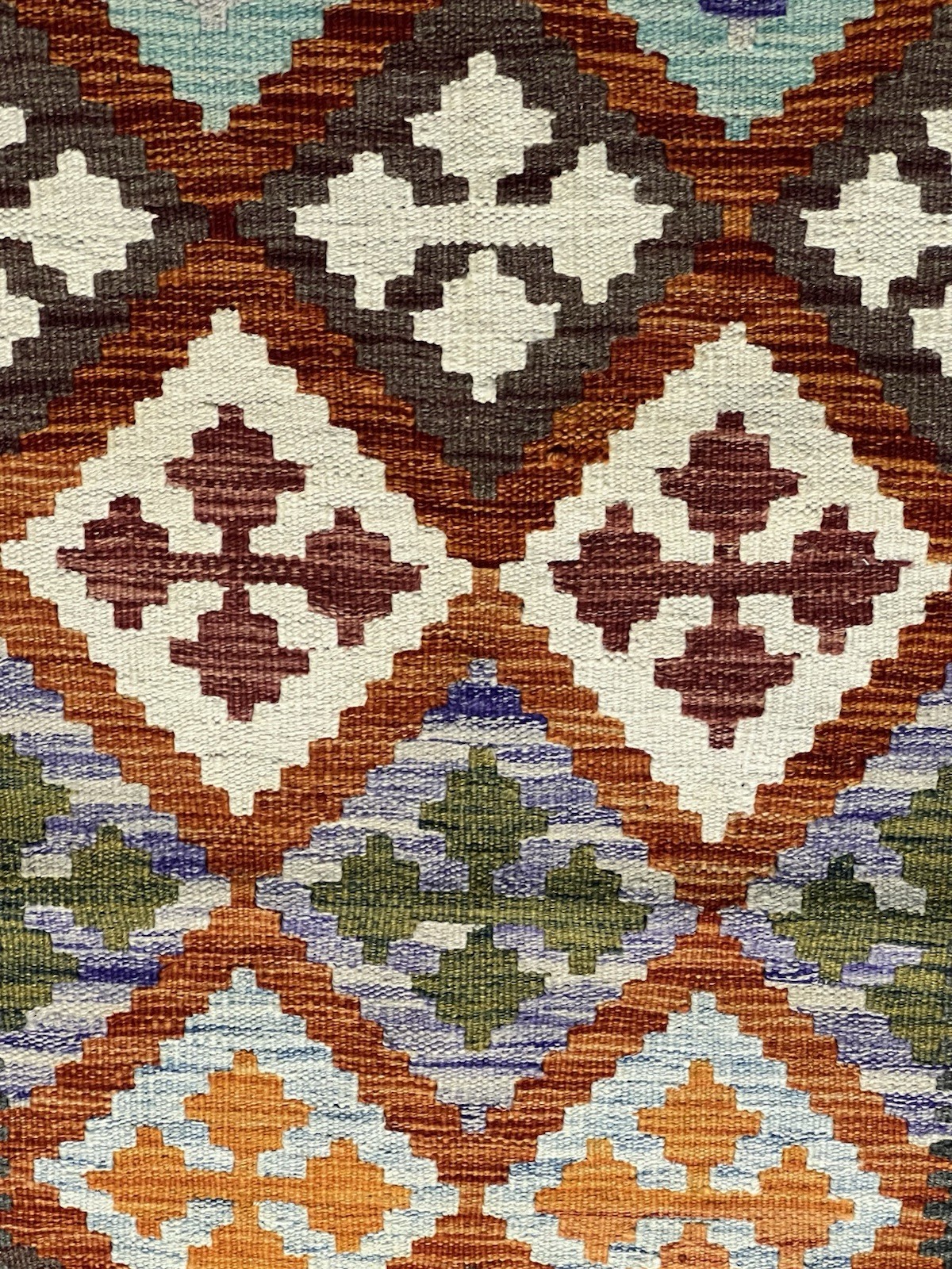 Vintage Kilim Traditional Hand Made Oriental Wool Kilim 5ftx3.2ft 155cmx102cm gallery