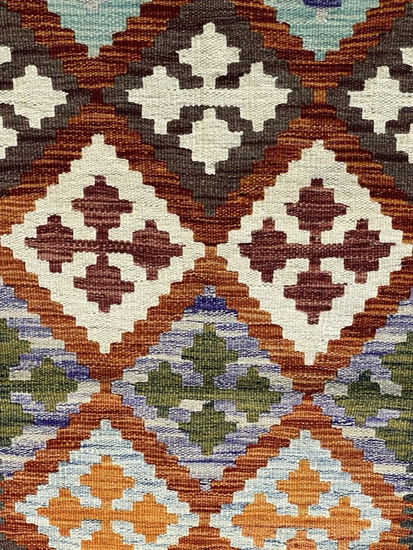 Vintage Kilim Traditional Hand Made Oriental Wool Kilim 5ftx3.2ft 155cmx102cm gallery