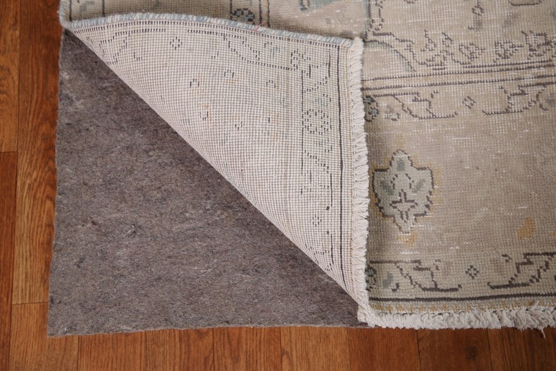 Distressed Muted Area Rug 6x9 Ft Hand-Knotted Beige Wool Carpet Medallion Rug gallery