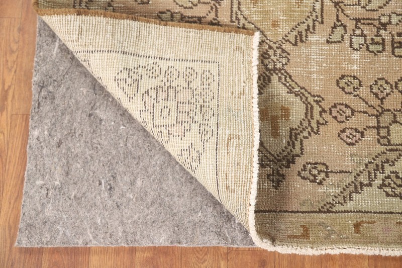 Muted Distressed Traditional Wool Rug Vintage Hand-made Foyer Carpet 3x5 gallery