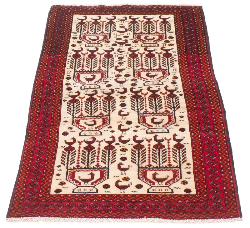 Vintage Hand-Knotted Area Rug 3'4" x 6'4" Traditional Wool Carpet gallery