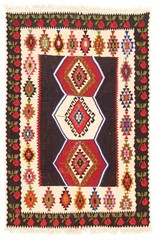 Vintage 4’7″ x 6’11” Traditional Wool Hand Woven Oriental Area Rug