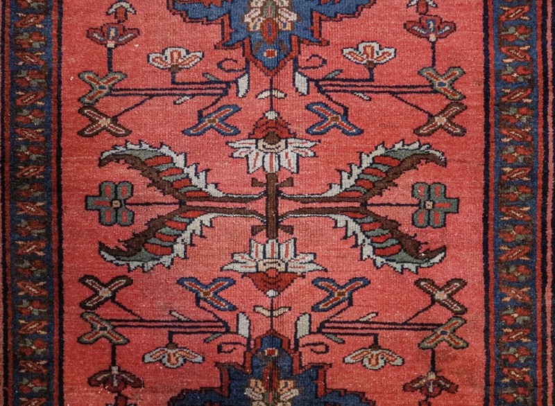 Antique Rich Colors Carpet Area Rug 4'4" x 6'7" Watermelon Kurdish gallery
