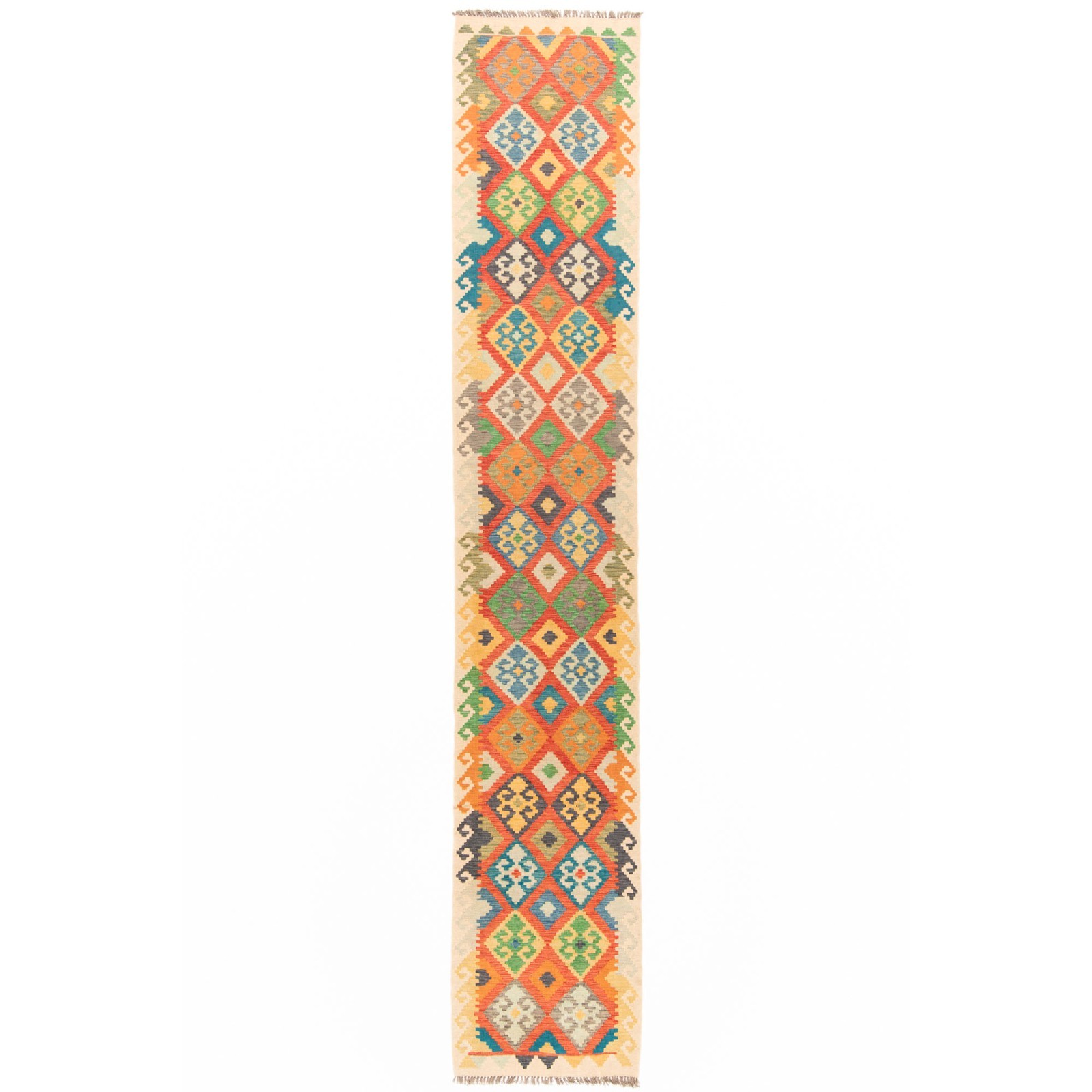Kelim Afghan 472X84 Cm Handwoven Oriental Carpet Rug Runner gallery