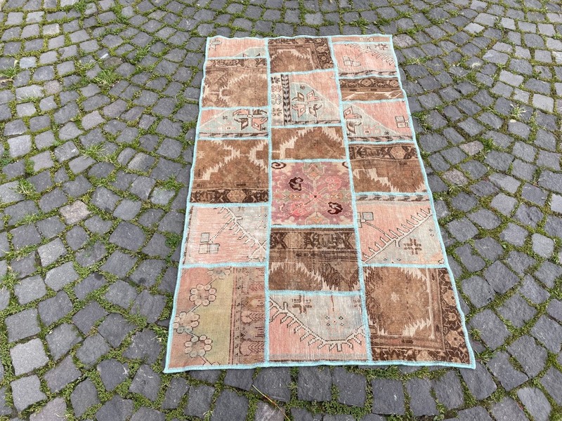Home Decor Rug, Turkish Vintage Rug, Boho Decor Rug, 3,2 x 5,5 ft gallery