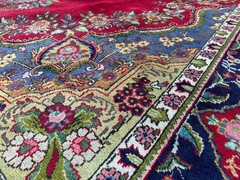 COLORFUL ORIENTAL RUG 10×13 HANDMADE VINTAGE RED BLUE GREEN ANTIQUE 9×12 10×14
