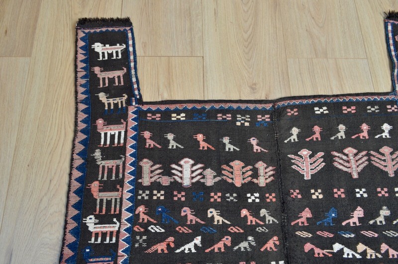 WONDERFUL ANTIQUE HORSE COVER MADE BY SHASAVAN TRIBE CIRCA 1920'S gallery