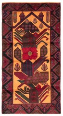 Traditional Vintage Hand-Knotted Area Rug 3’3″ x 6’4″ Oriental Wool Carpet