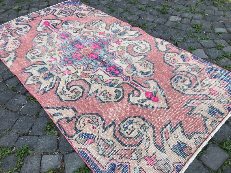Handmade Rug Turkish Area Rug Vintage Rug Oushak Rug Antique Rug Bohemian Rug gallery