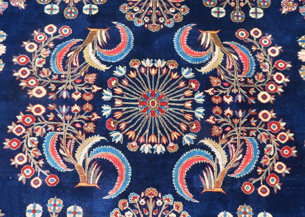 EXQUISITE, SUBLIME, ANTIQUE, ONE OF THE KIND, BOLD 1920 DABIR KESHAN LARGE RUG.