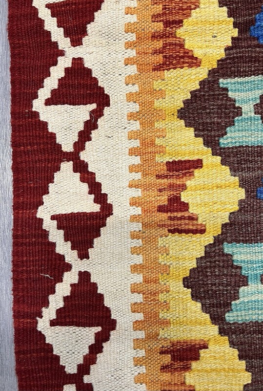 Vintage Kilim Traditional Hand Made Oriental Wool Kilim 5ftx3.2ft 151cmx101cm gallery