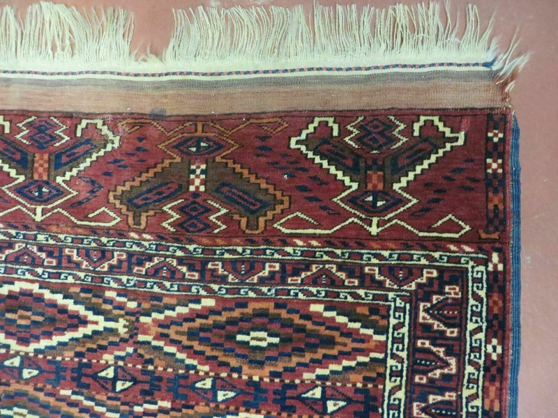 4' X 8' Antique Handmade Russian Bokhara Turkoman Yamud Wool Rug Carpet Nice gallery