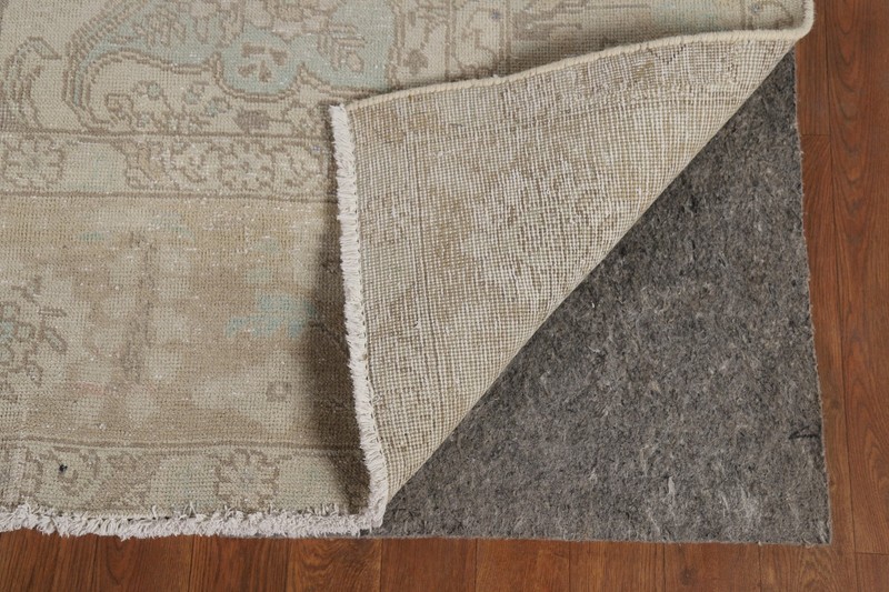 Earth-Tone Distressed Area Rug 9x13 Traditional Vintage Hand-knotted Wool gallery