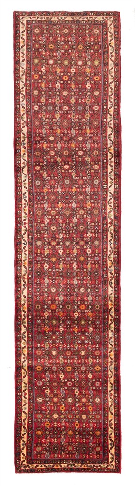 2'9" x 12'10" Vintage Hand-knotted Runner Rug Traditional Oriental Wool Carpet