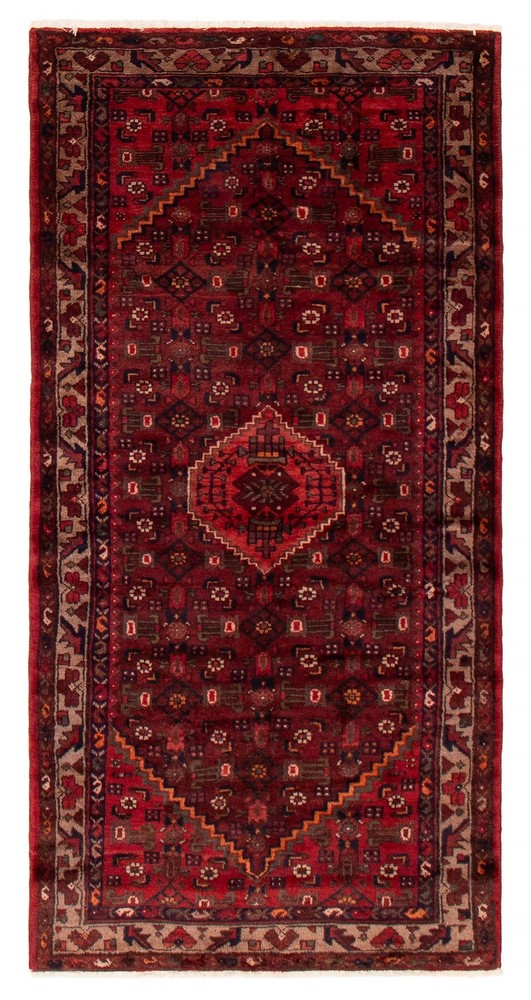 Traditional Vintage Hand-Knotted Carpet 3'8" x 7'3" Wool Area Rug