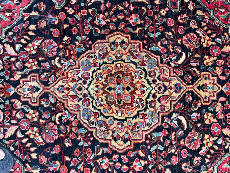 Antique Jozan Rug 58"x41.5" excellent  condition top quality wool fine weave gallery