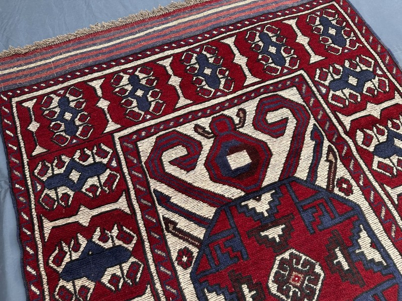 4x6 ft Vintage Afghan Baluchi Rug Hand Knotted Wool Tribal Floral Design Carpet gallery