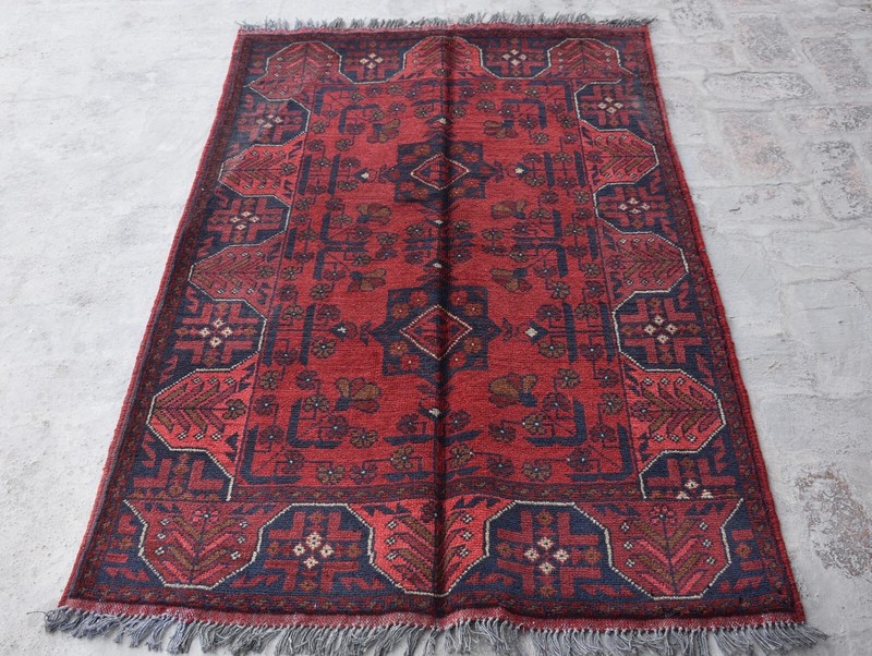3'4 x 5'1 ft Hand knotted afghan tribal khal muhammadi area rug, 3x5 persian rug gallery