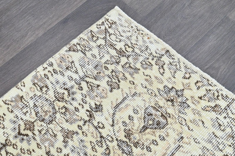 Oushak Turkish Vintage Rug 5x8 Kilim Rug Anatolian Handmade Boho Decor BEIGE gallery