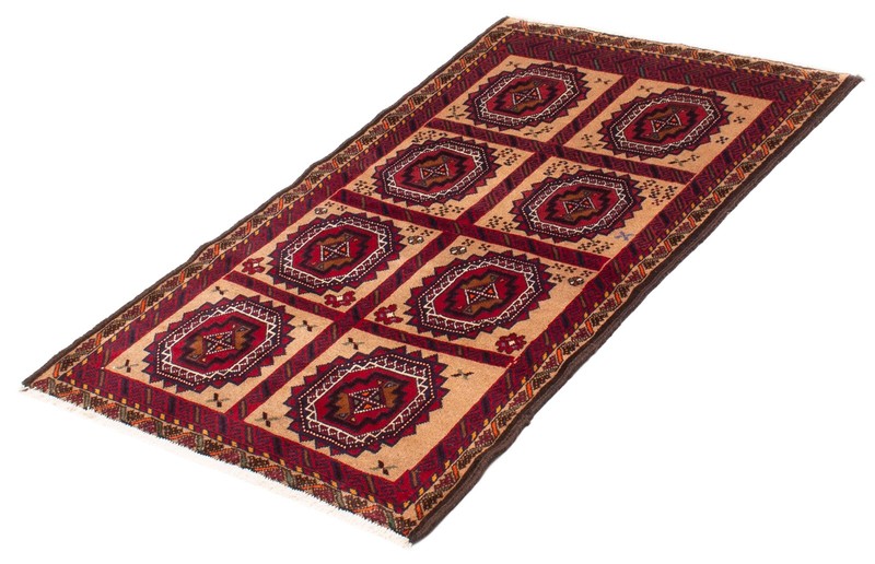 Vintage Geometric Area Rug 3'4" x 5'7" Traditional Hand-Knotted Wool Carpet gallery