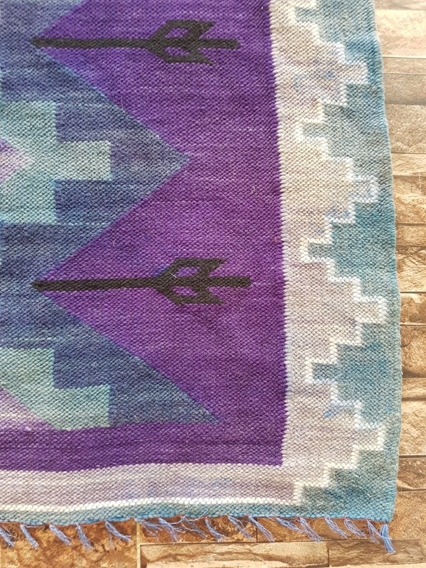 Vintage Handmade Traditional Turkish Kilim Floor Rug Carpet 150x116 cm gallery