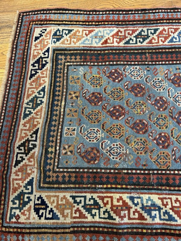 Antique Caucasian C.1900 Museum quality Chi Chi KUBA with rare paisley design6x3 gallery
