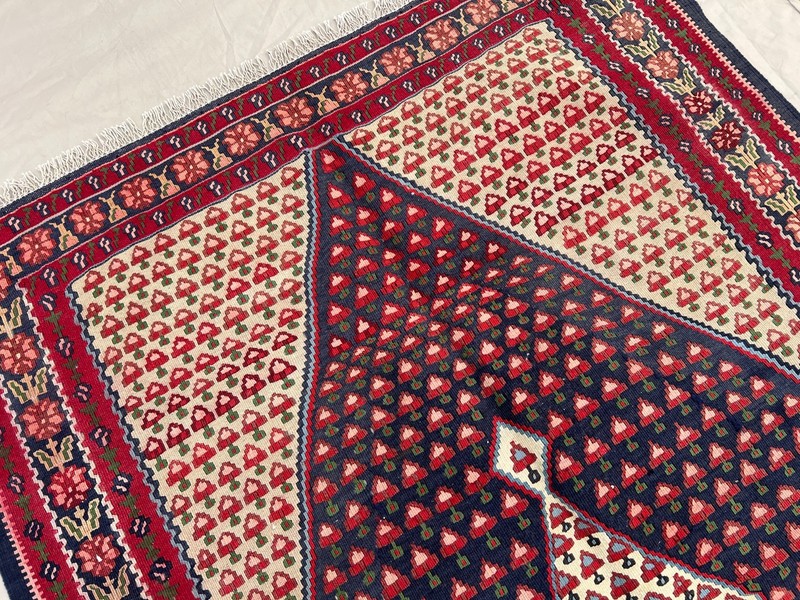 5 X 3'5ft Stunning Vintage Super Fine Quality Senneh Knots Floral Oriental Kilim gallery