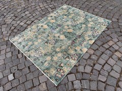 Turkish vintage rug, Carpet, Area rug, Vintage rug, Turkish rug 4,1 x 5,4 ft