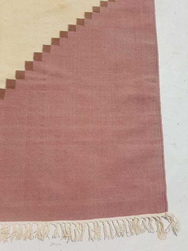 Fine Vintage Traditional Hand Made Oriental Wool Brown Kilim Rug 180x116cm gallery
