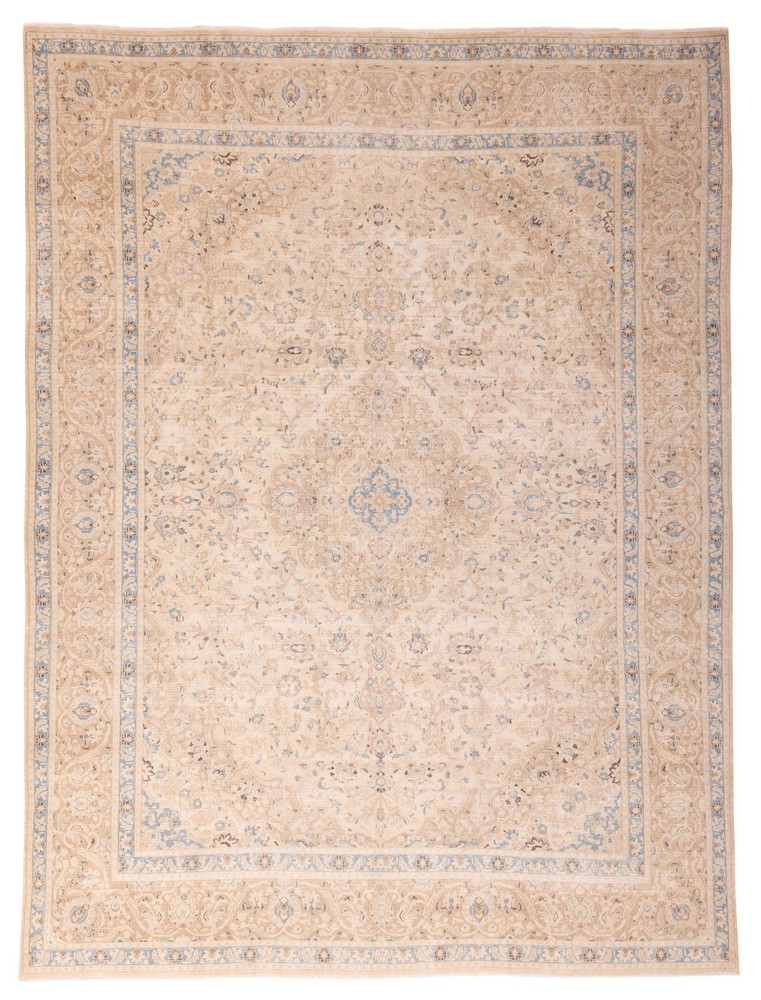 Vintage Traditional Hand-Knotted Area Rug 9'7" x 12'10" Oriental Wool Carpet