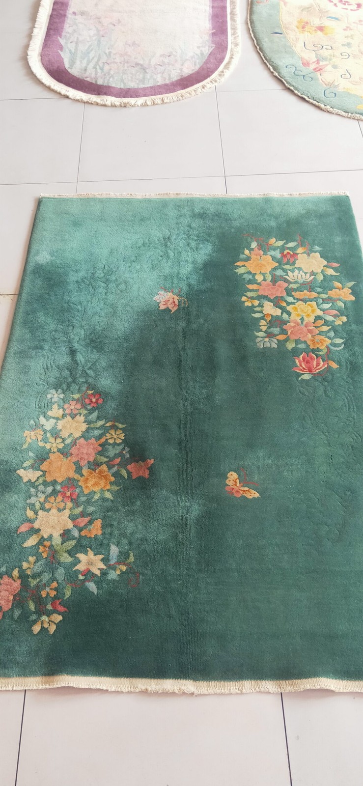 4X6 Antique Chinese Art Deco Wool Area Rug 1935 gallery