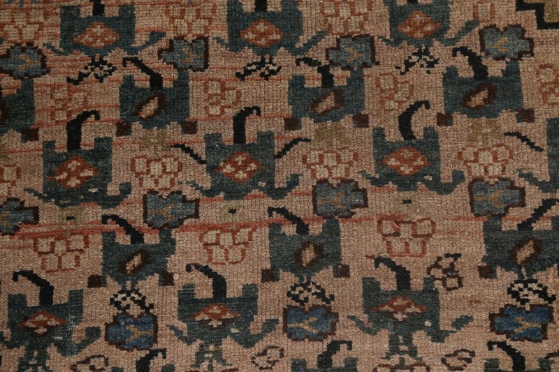 Pre-1900 Antique Vegetable Dye Bibikabad Oriental Area Rug Hand-knotted 10'x16' gallery