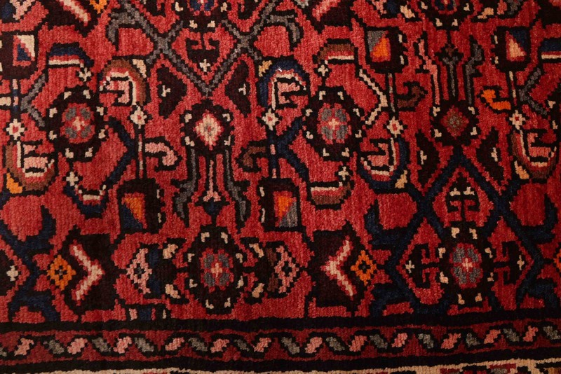 3'3" x 10'2" Vintage Hand-knotted Runner Rug Traditional Oriental Wool Carpet gallery
