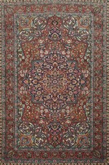 Traditional Floral Wool Rug 5×7 Ft Handmade Oriental Carpet Medallion Area Rug