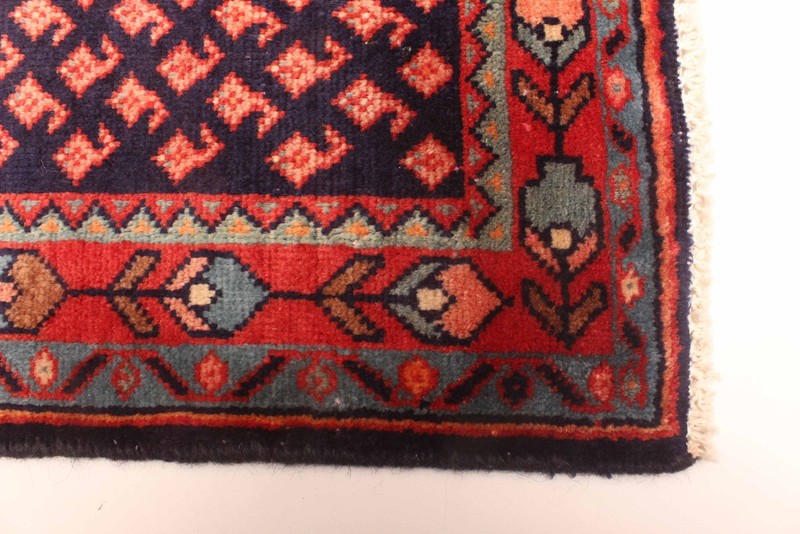 3'3" x 9'11" Vintage Hand-knotted Runner Rug Traditional Oriental Wool Carpet gallery