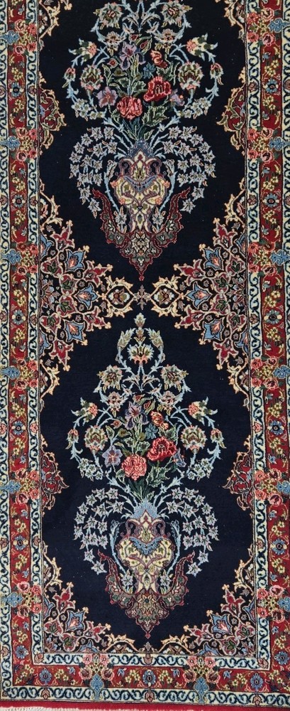 Fine Genuine Handmade Middle Eastern Rug Runner Silk Foundation
