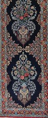 Fine Genuine Handmade Middle Eastern Rug Runner Silk Foundation