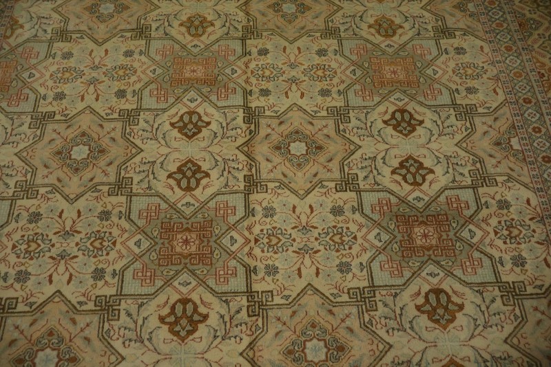 Timeless Elegance Handmade Area Rug 8x11 in Warm Tones Home Decor Room Size Rug gallery
