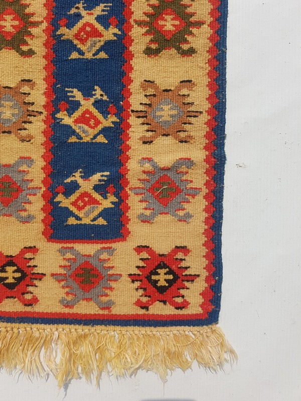 Vintage Traditional Handcrafted Lovely Turkish Kilim Rug for Home Décor 66x30 cm gallery