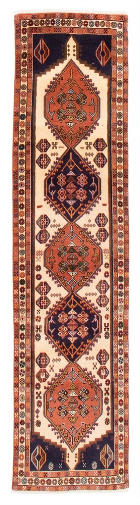 Vintage Hand-knotted Runner Rug 2'2" x 8'9" Traditional Oriental Wool Carpet