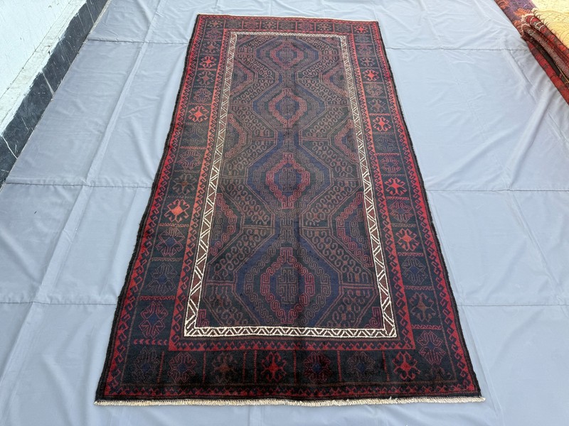 Antique Afghan Baluchi Area Rug 5x10 Hand Knotted Persian Style Oriental Carpet gallery