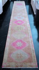 2×13 ft Runner Turkish Oushak Rug HandMade Narrow Hallway Rug actua 2.3×12.10 ft