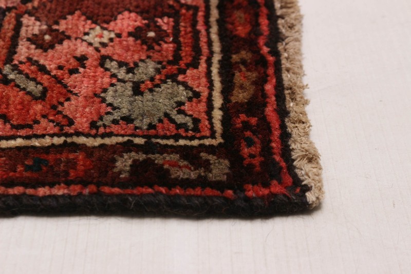 3'7" x 10'2" Vintage Hand-knotted Runner Rug Traditional Oriental Wool Carpet gallery