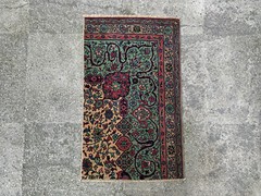 1’8” x 2’9” Handmade Carpet Village Rug Natural Carpet.SKU:S1433