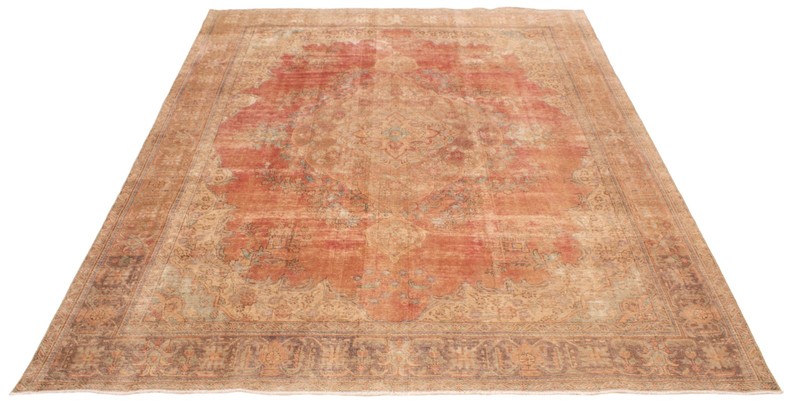 Vintage Traditional Hand-Knotted Area Rug 9'7" x 12'6" Oriental Wool Carpet gallery