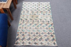 Vintage Rug, Home Decor Rug, Turkish Rug, Wool Rug, 2.5×4 ft Small Rug