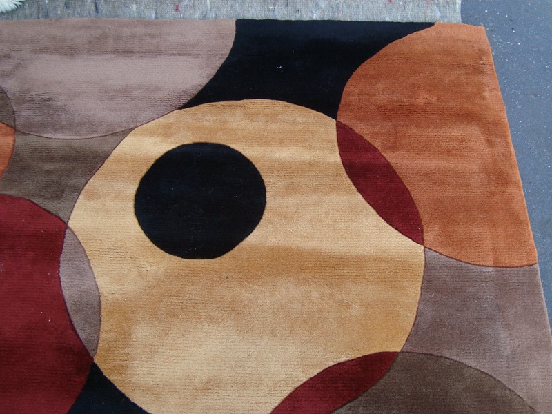 Rug 206 MOMENI 37 BLK80BO Modern Machine Made Wool Rug SIZE 8' x 11' Carpet gallery