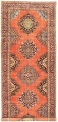 5’0″ x 12’8″ Vintage Hand-knotted Runner Rug Traditional Oriental Wool Carpet